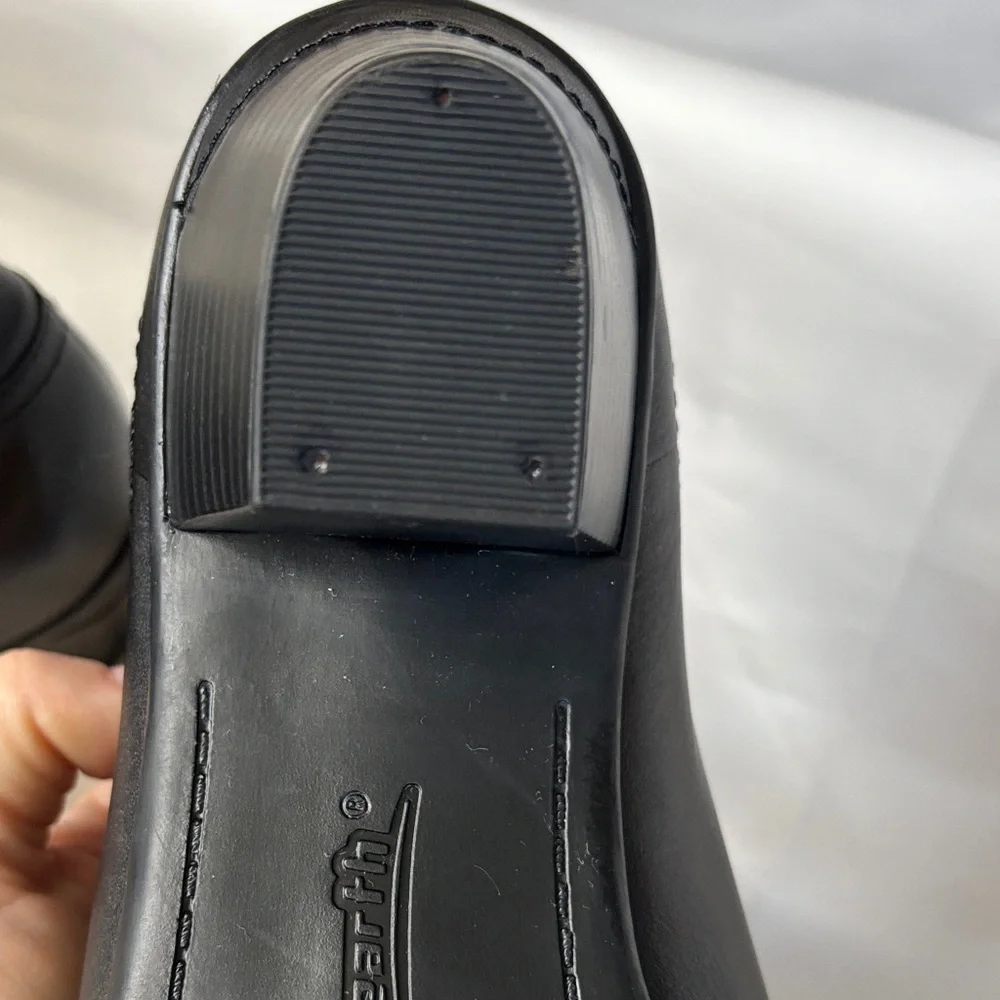 Earth Women's Black Leather Loafers 11B - Picture 11 of 16